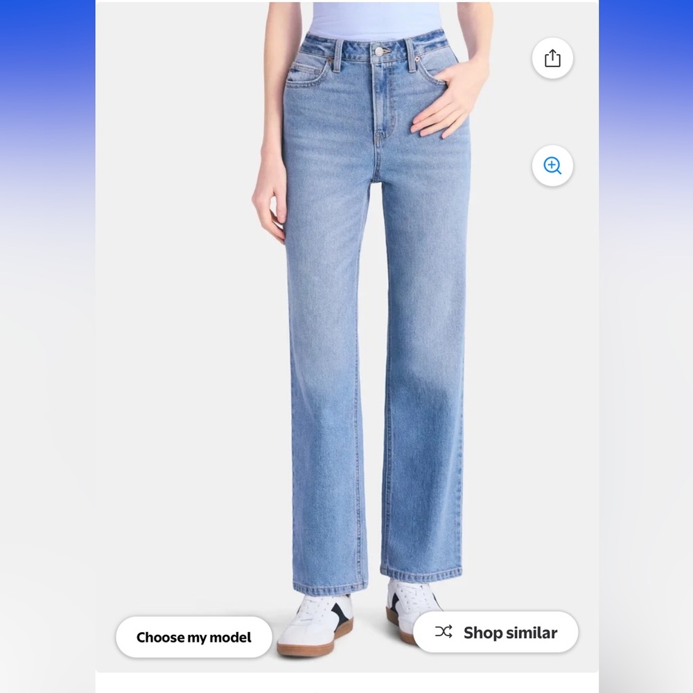 Women’s s high rise straight leg jeans